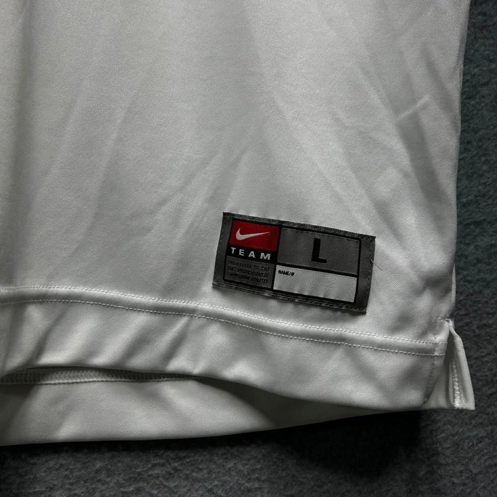 Nike Team Quarter Zip Pullover‎ Mens L Blue White Athleisure Gorpcore